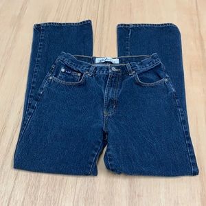 Express blues women jeans 7/8 blue straight